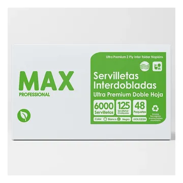 MAX interfolded napkinks 15.4X20 6000UN