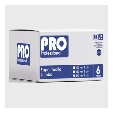 Papel toalla PRO 6/240MTS